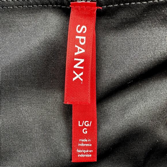 Spanx Ready-To-Wow! Velvet Leggings High Waisted Stretch Slim Fit Black Large - Picture 3 of 7